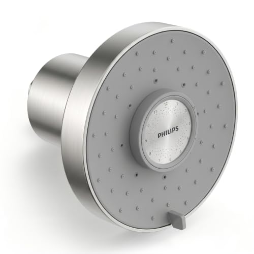 Filtered Shower Head with Brushed Nickel Finish - For Softer Skin & Smoother Hair