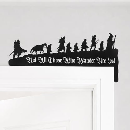 Lord Inspired Metal Door Corner Wall Art - Fantasy Home Decor