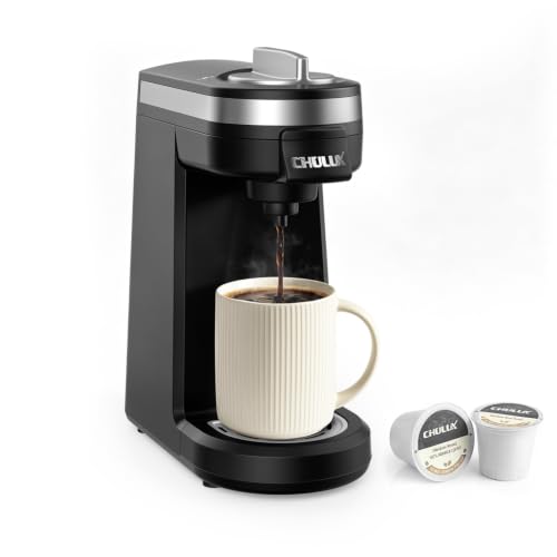 CHULUX Single Serve Coffee Maker Black - Fast Heating & Compact Design