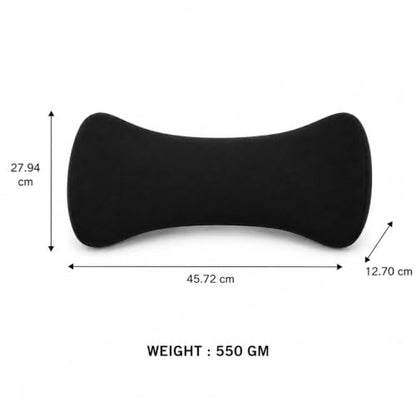Memory Foam Lumbar Support Pillow for Lower Back Pain Relief - Ergonomic Bed Cushion