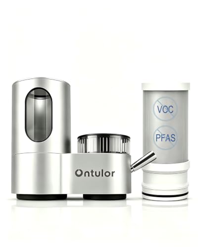Ontulor Aluminum Alloy Water Filter for Sink Faucets - 400 Gallons, S1OP Variation