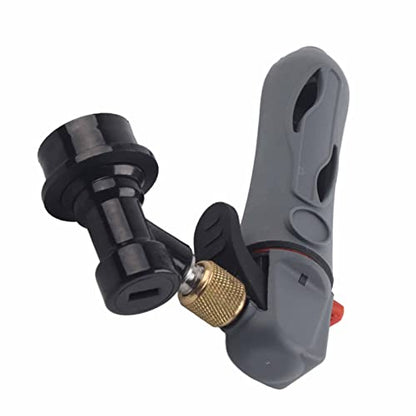 Portable CO2 Keg Charger for 16g Cartridges - Gray, Handheld & Refillable
