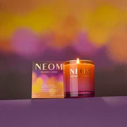 NEOM Cosy Nights 1 Wick Candle - Sandalwood, Frankincense & Nutmeg, Natural Fragrance