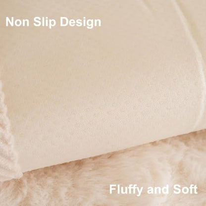Faux Fur Couch Cover - White / 1PC / 27.6x59.1 Inches / Seat Cover