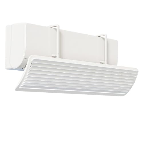 Wall Mount AC Deflector for Mini Split All-Season Use - Adjustable Airflow