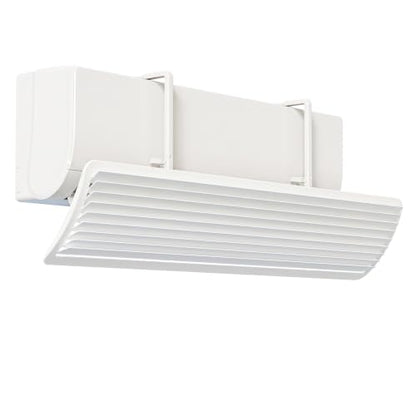Wall Mount AC Deflector for Mini Split All-Season Use - Adjustable Airflow