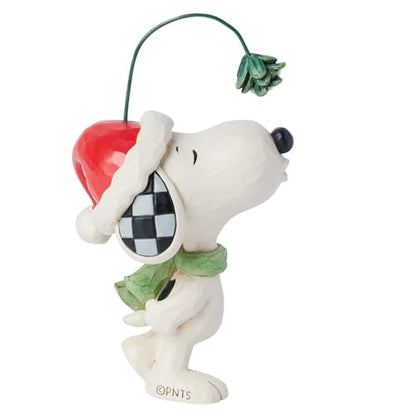 Peanuts Snoopy Mistletoe Figurine - Jim Shore Handcrafted Holiday Decor