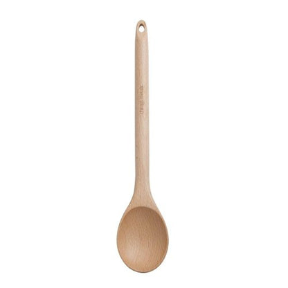 Chicago Metallic Beechwood Spoon Ideal for Stirring Soups and Sauces, Features Hang Hole for Convenient Storage, 2.36x0.79x13.98 Inch