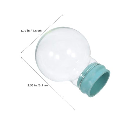 2 Pack Clear Glass Snow Globes Refillable DIY Christmas Ornaments