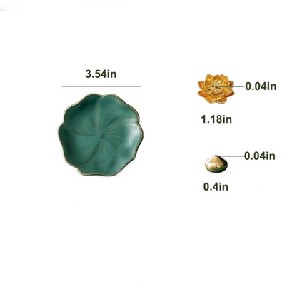 Portable Ceramic Incense Holder with Ash Catcher for Meditation Yoga Travel