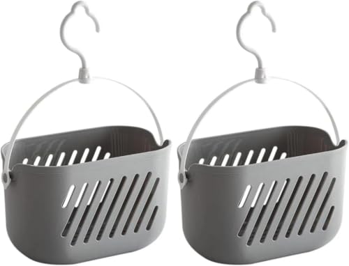 Hanging Shower Caddy 2 Pack Waterproof Bathroom Organizer No Drilling