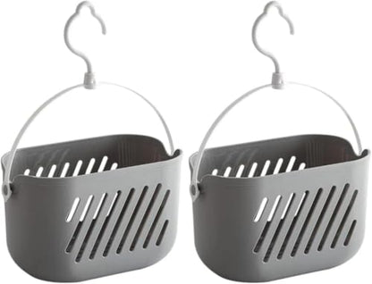 Hanging Shower Caddy 2 Pack Waterproof Bathroom Organizer No Drilling