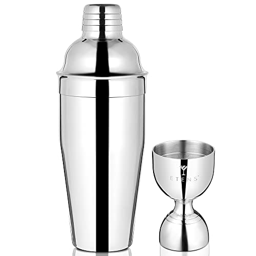 Cocktail Shaker and Jigger Set - 24oz & 2oz Bartender Barware Kit