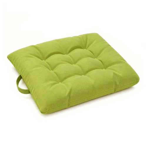 Green 16-Inch Floor Cushion for Meditation, Reading & Home Decor - Light Green