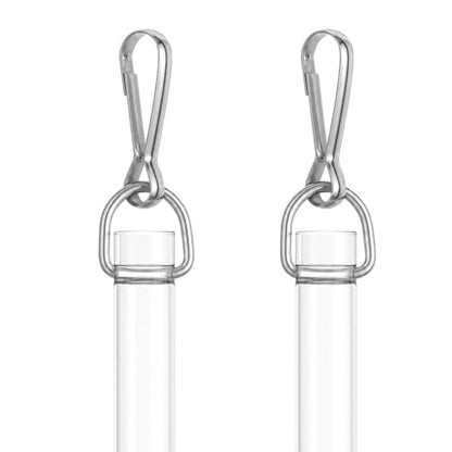 2 Pack 17-Inch Clear Curtain Pull Wand with Hook for Window Blinds