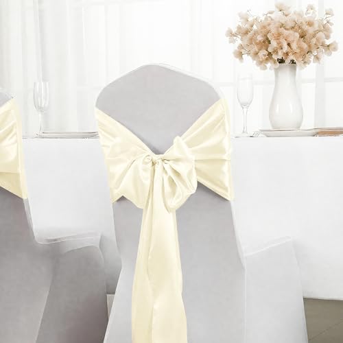 White Satin Table Runner 12x108 Inches – 20 Pack Wedding & Event Decor