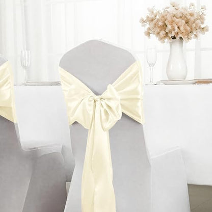 White Satin Table Runner 12x108 Inches – 20 Pack Wedding & Event Decor