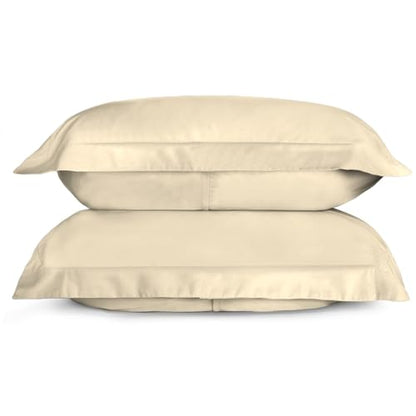 Ivory King Duvet Cover Set - 3-Piece 100% Cotton Bedding