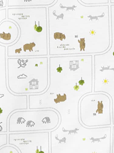 Simple Joys by Carter's Baby 3-Pack Cotton Wearable Blankets, Animal/Stripe, Large