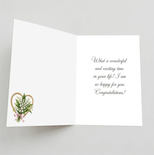 Engagement Card for Newly Engaged Couple - Congratulations Gift WX-488