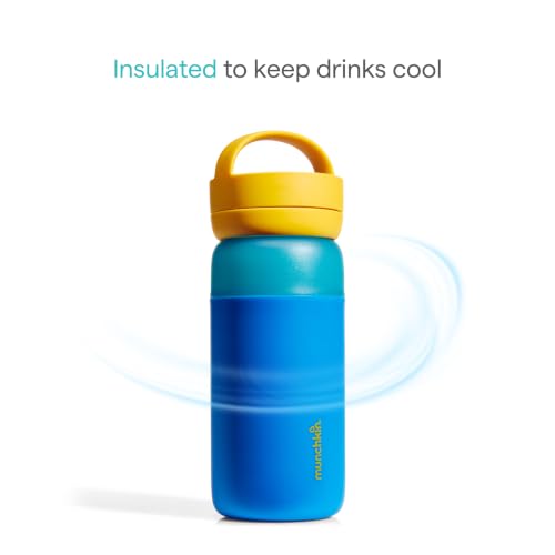 Toddler Insulated Water Bottle with Straw - Blue, 12oz, Stay Cool