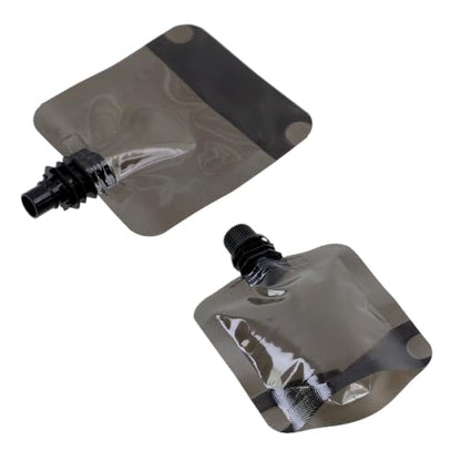 Travel Plastic Flasks with Leak-Proof Caps - 50ml Reusable Pouches