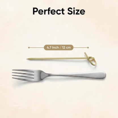4.7 Inch Bamboo Cocktail Picks - 200 Pack for Appetizers & Drinks