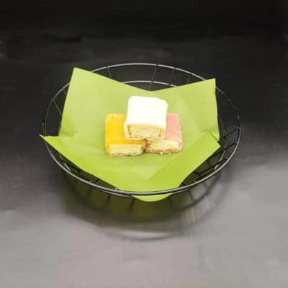 Green Wax Paper Sheets for Food - 100Pcs, 6x6 Inches, Greaseproof Deli Wraps