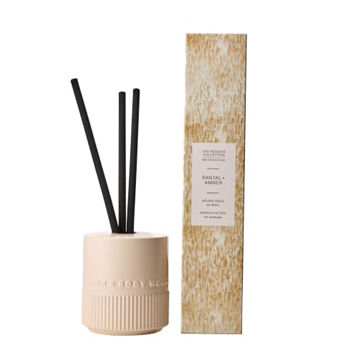Liquidless Reed Diffuser & Vessel - Santal & Amber Fragrance - Home Decor