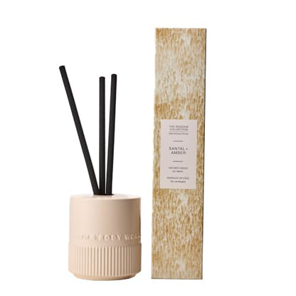 Liquidless Reed Diffuser & Vessel - Santal & Amber Fragrance - Home Decor