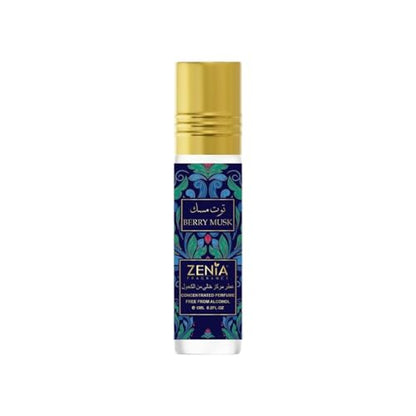 Long Lasting Fruity Floral Perfume Oil Roll-On - Blueberry, Rose, Vanilla & Patchouli, 0.2oz, Pack of 2