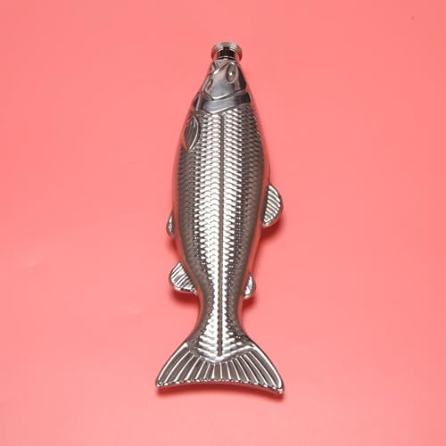 10 Pack Fish Shape Stainless Steel Hip Flask 5Oz for Outdoor Drinking