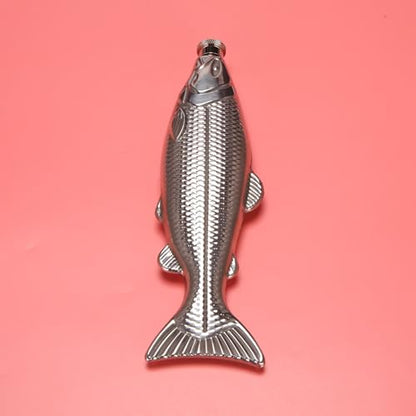 10 Pack Fish Shape Stainless Steel Hip Flask 5Oz for Outdoor Drinking