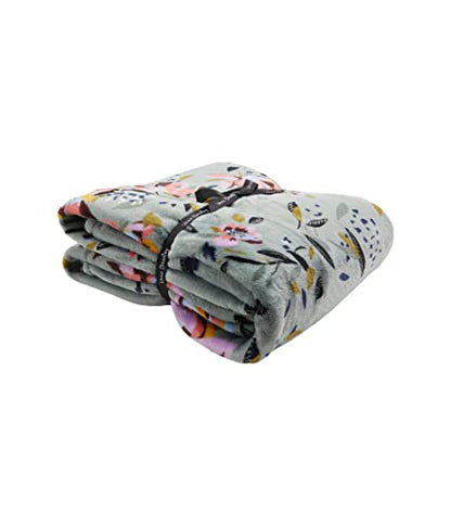 Vera Bradley Fleece Throw Blanket - One Size Rosy Outlook Plush Cozy Home Decor