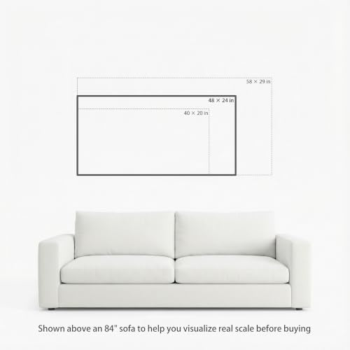 Geometric Abstract Canvas Wall Art - Black, Gold, Gray, Beige - 48 x 24 Inches