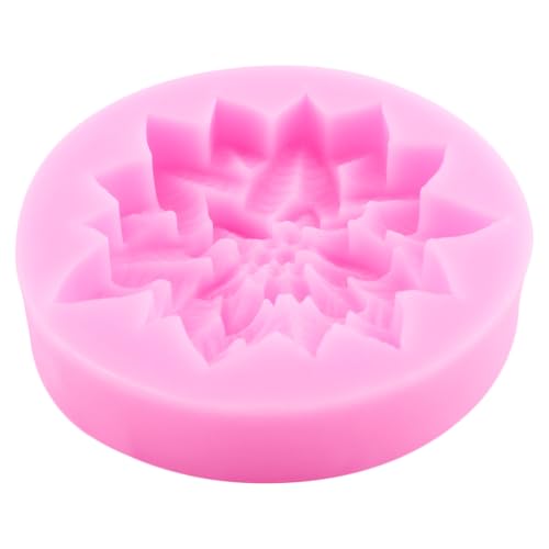 Christmas Silicone Mold Set of 4 - Poinsettia Bow, Holly Leaf & Street Lamp