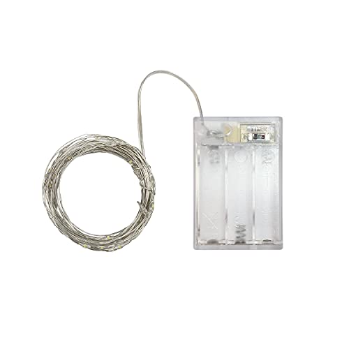 Mini Fairy Lights with Timer Function - Blue Dewdrop LED String Lights, 10 Feet, 30 LEDs, Indoor Holiday Decor Variation 1