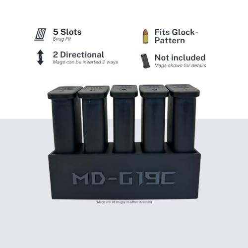 G19 Magazine Holder and Organizer - Black