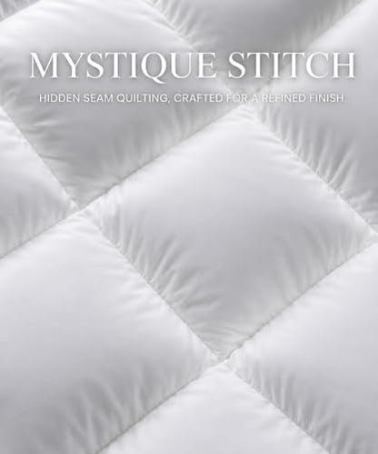 Oversized King Goose Down Fiber Comforter - White All Season Duvet, 116x98"