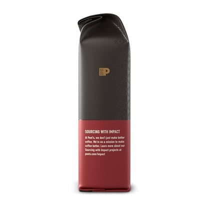 Peet's Coffee - USDA Organic Dark Roast Ground Coffee | 100% Arabica - French Roast 18 Ounce Bag