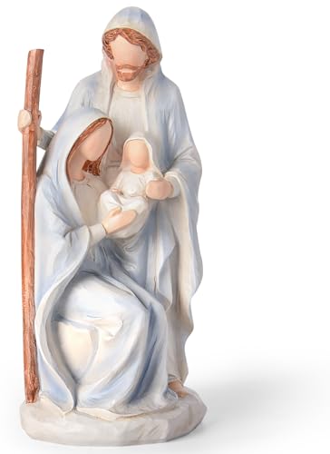 Nativity Set Holy Family Statue, 10 Inch – Handcrafted Christmas Decor