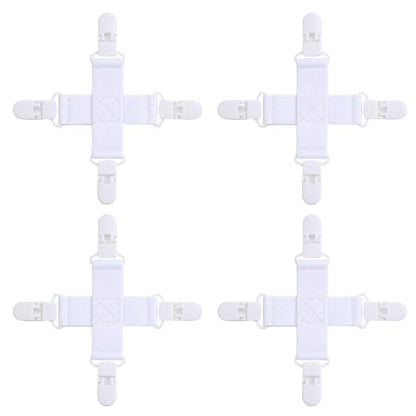 Bed Sheet Detangler Clips for Washer and Dryer - Set of 4