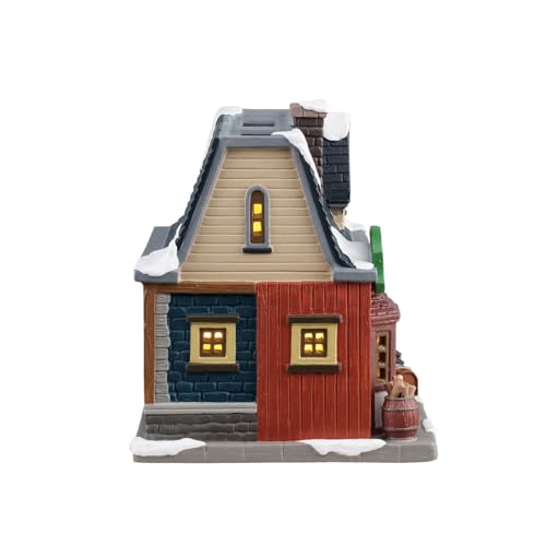 Lemax Lighted Village Building Leo's Leatherworks & Repairs 2025 Collection