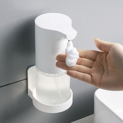 Wall Mount Soap Dispenser with Floating Shelf, Small Bathroom Organizer