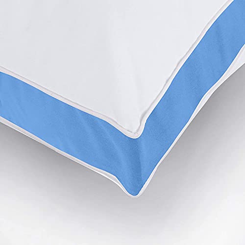 Utopia Bedding Bed Pillows for Sleeping Standard Size (Grey), Set of 2, Soft & Fluffy Pillow with Down Alternative Filling, Cooling, Hotel Quality, Gusseted Pillow for Back, Stomach or Side Sleepers