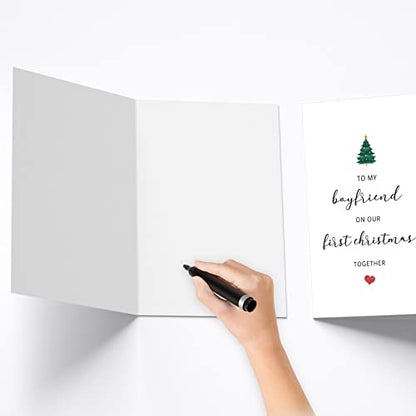 First Christmas Card for Boyfriend - To My Boyfriend on Our First Christmas - Variation #4