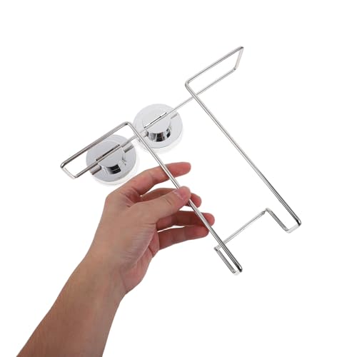 Stainless Steel Wall-Mount Magazine Holder with Suction Cup