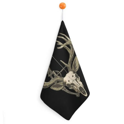 Deer Skull Bow Hunting Archery Hand Towels - 1PCS Bathroom Handkerchief