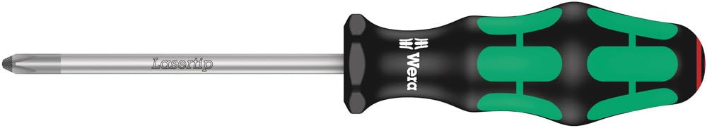 WERA Rack Screwdriver Set - Kraftform Plus Lasertip, 6-Piece Tool Set for Precision Work