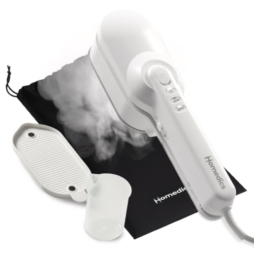 Portable Garment Steamer with Iron Function - Travel Clothes Steamer and Press